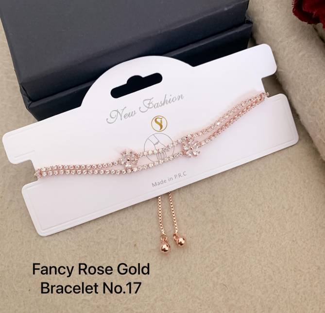 14 Designer Rose Gold Bracelets Wholesale Shop In Surat
